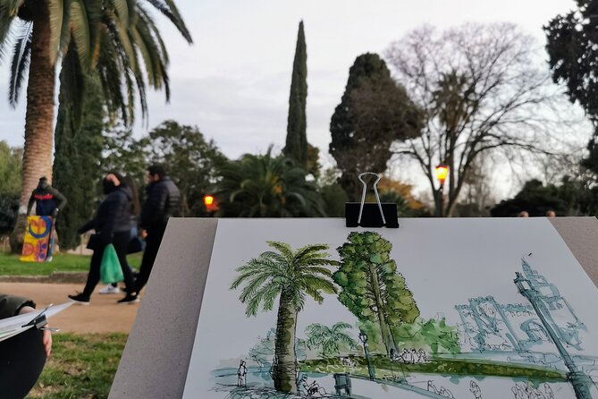 Workshop to learn Drawing and Watercolor in charming places - The Step-by-Step Drawing Session (Sketching First)